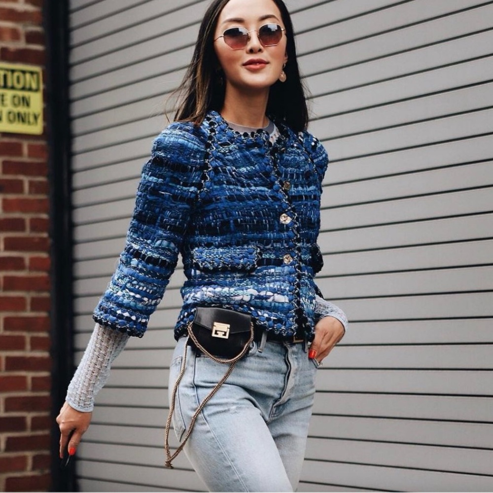 Chanel Cruise 2018 Greece Blue Gold Owl Lesage Fantasy Tweed 18C Jacket - Picture 4 of 16